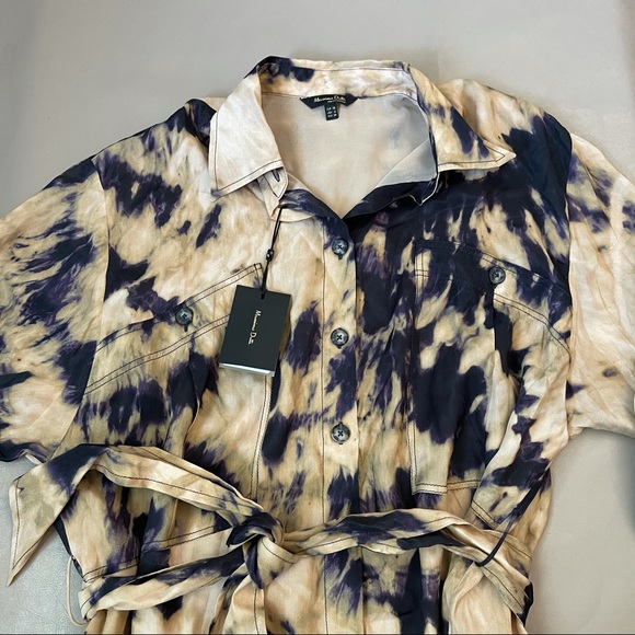 massimo dutti tie dye shirt